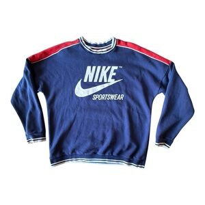 Nike Sportswear Color-Block crew neck sweatshirt, Large